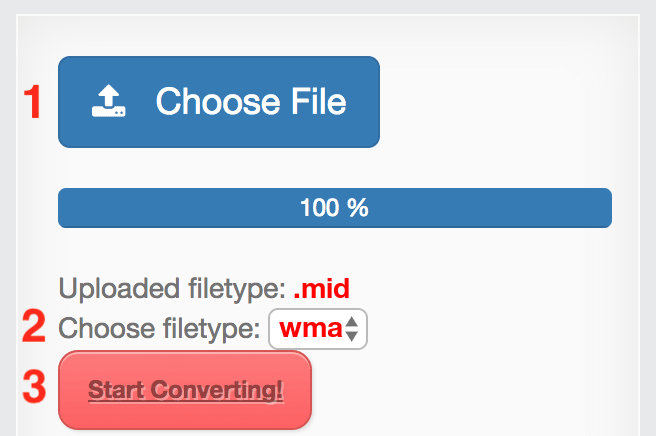 How to convert MID files online to WMA